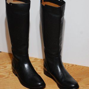 New 'Frye' Melissa Black Stud Back Zip